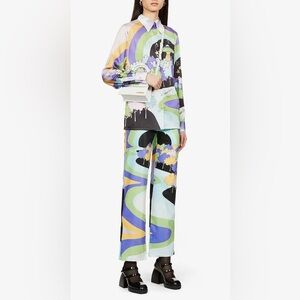 House of Sunny UFO print Nice to Meet You Pants and blouse set